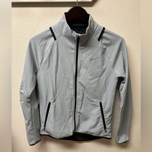 Nike Golf Light Gray and Black Full-Zip Jacket